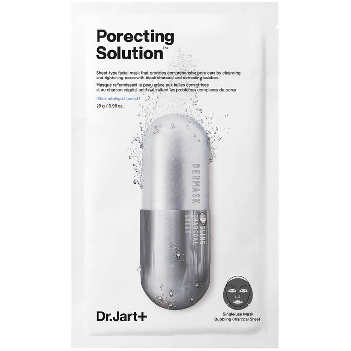 Dr.Jart+ Porecting Solution 28 g bubblande kolmask för porreducering i vit engångsförpackning