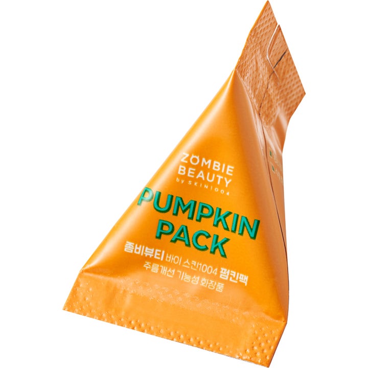 SKIN1004 ZOMBIE BEAUTY Pumpkin PACK 16 st näringsmask för irriterad hud i orange triangelformad portionspåse