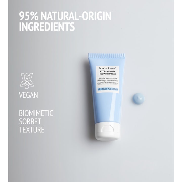 Comfort Zone Hydramemory Hydra Plump Mask 60 ml fuktgivande ansiktsmask med hyaluronsyra och blå sorbet-textur