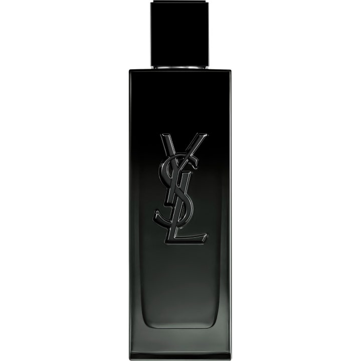 Yves Saint Laurent MYSLF Eau de Parfum 100 ml herrparfym i en hög och stilren svart glasflaska med ingraverad logotyp