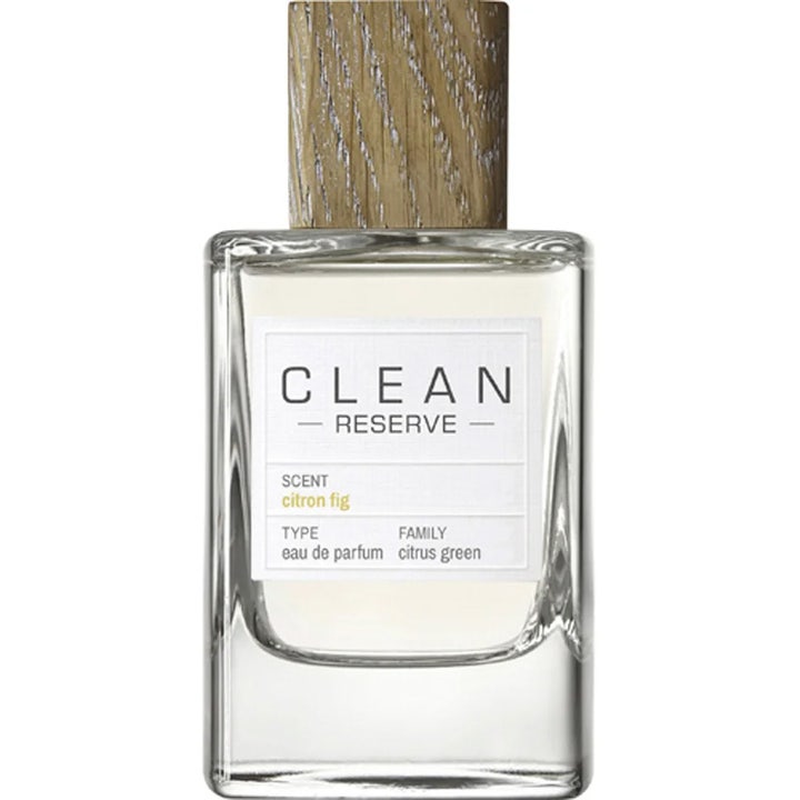 Clean Reserve Citron Fig Eau de Parfum 100 ml fikon parfym i fyrkantig glasflaska med lock av ljust trä