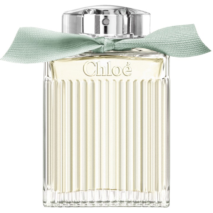 Chloé Naturelle Eau de Parfum 100 ml chloe naturelle parfym dam i räfflad glasflaska dekorerad med mintgrön rosett