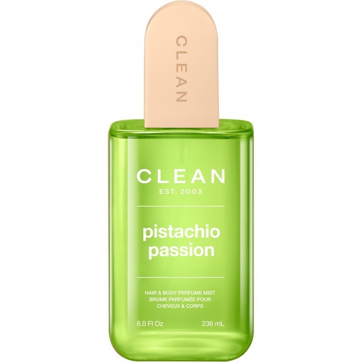 Clean Pistachio Passion Hair & Body Perfume Mist 236 ml uppfriskande clean body mist pistachio i grön flaska med beige lock