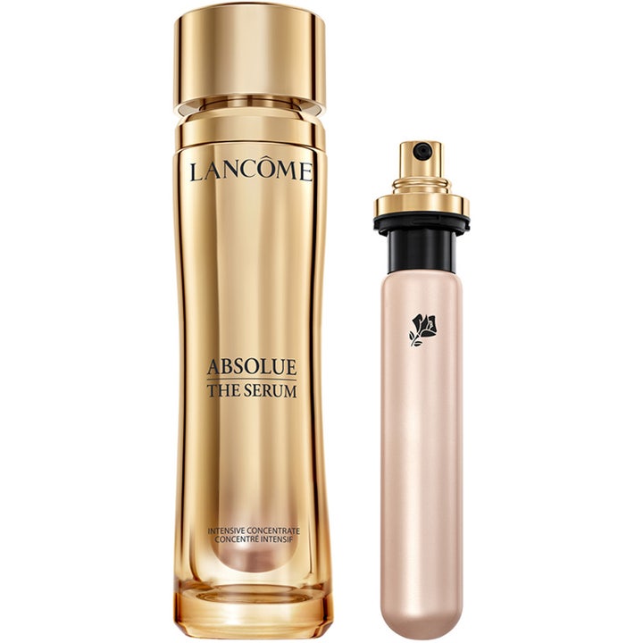 Lancôme Absolue Serum Star Refill 30 ml anti aging serum i lyxig guldfärgad flaska och tillhörande refill.