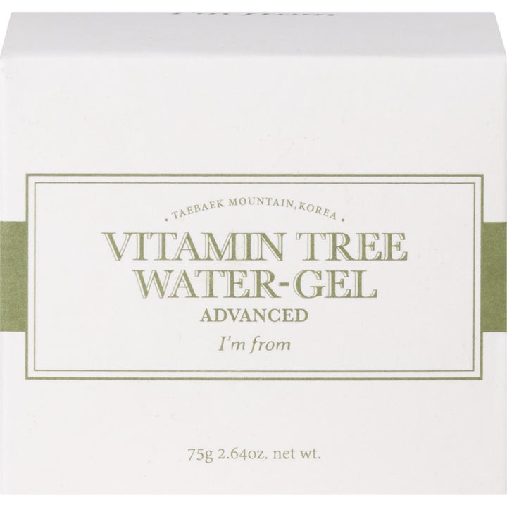 I'm from Vitamin Tree Water-Gel 75 g återfuktande ansiktskräm i vit ytterförpackning med grön text