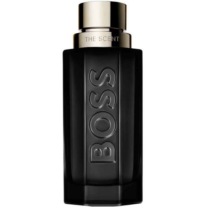 Hugo Boss The Scent Magnetic For Him 100 ml intensiv parfym i svart glasflaska med guldlock och präglad logotyp