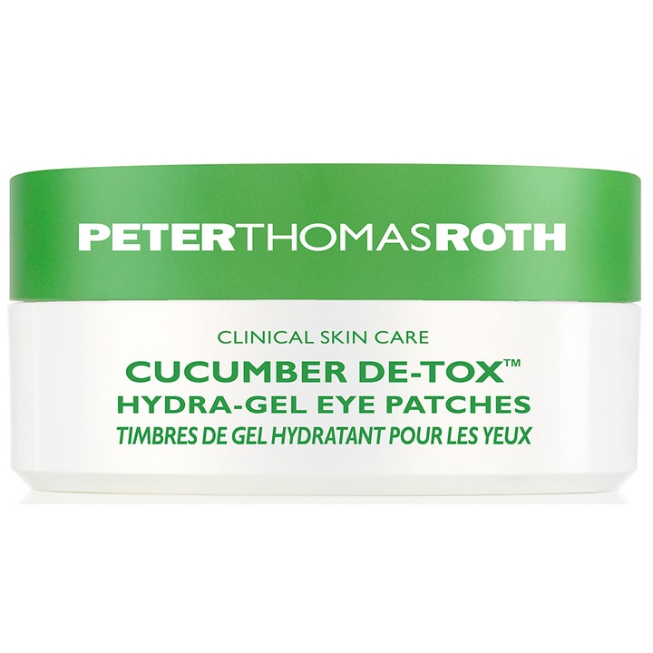 Peter Thomas Roth Cucumber De-Tox 60 st fukt anti-puffiness ögonmask gel i vit burk med grönt lock