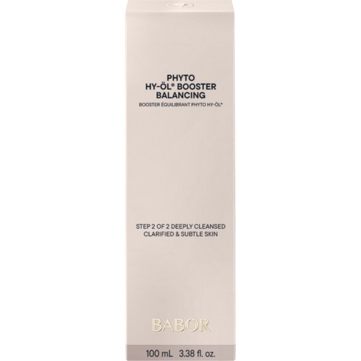 Babor Phyto HY-ÖL Booster Balancing 100 ml ansiktsrengöring i beige ytterförpackning som ger en klar hy