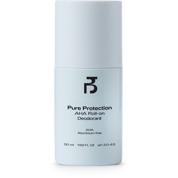 By Bangerhead Pure Protection AHA Roll-on Deodorant 50 ml aluminiumfri i ljusblå förpackning.