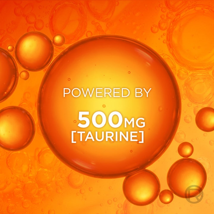 L'Oréal Paris Men Expert Hydra Energetic 1000 ml upppiggande taurin duschgel i orange pumpflaska för ansikte och kropp.