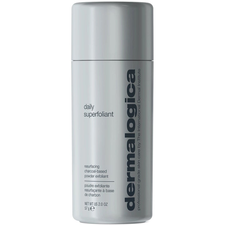 Dermalogica Daily Superfoliant 57 g djuprengöring ansiktspeeling i grå flaska ger ren hud fri från föroreningar.