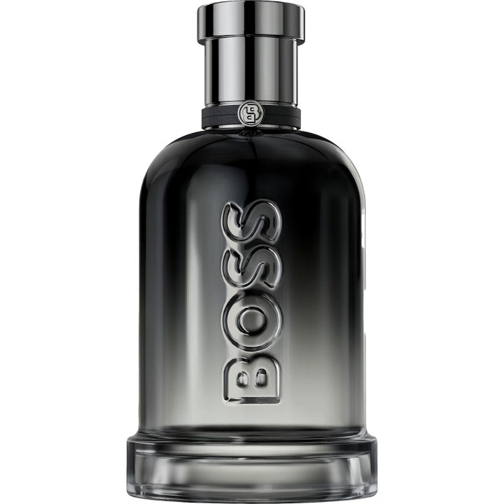 Hugo Boss Bottled Beyond 150 ml Eau de Parfum herrparfym i en glasflaska med svart gradient och silverkork