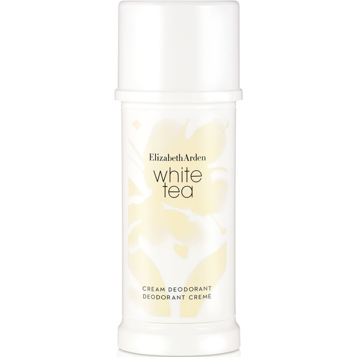 Elizabeth Arden White Tea Cream Deodorant 40ml doftande alkoholfri deodorant i vit plasthylsa med gult blommönster