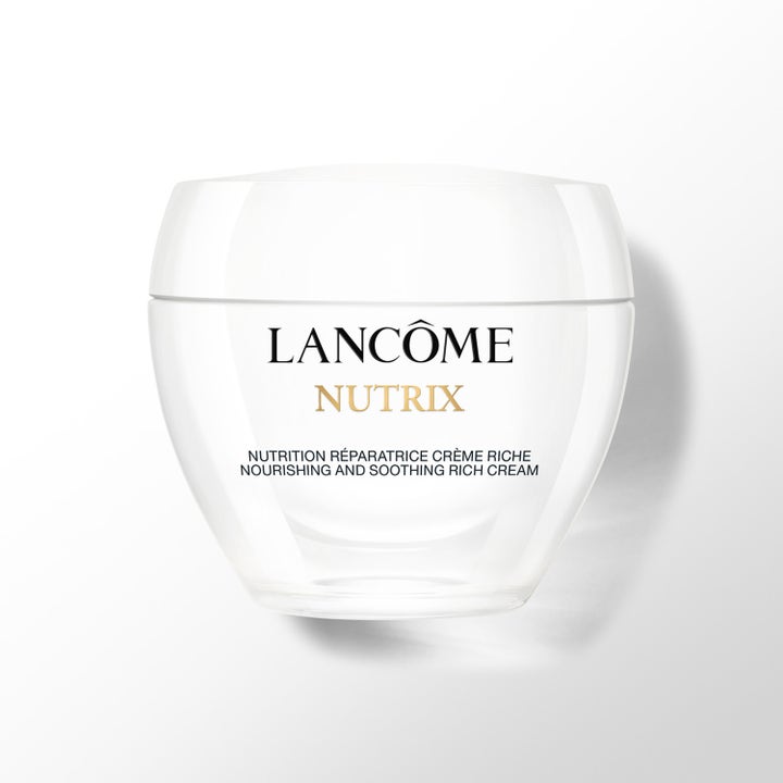 Lancôme Nutrix Nourishing and Soothing Rich Cream närande ansiktskräm i vit glasburk som ger näring och lugnar.