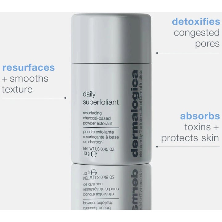 Dermalogica Daily Superfoliant Duo 2 x 13 g peeling i grå behållare som ger jämn textur och detoxar tilltäppta porer