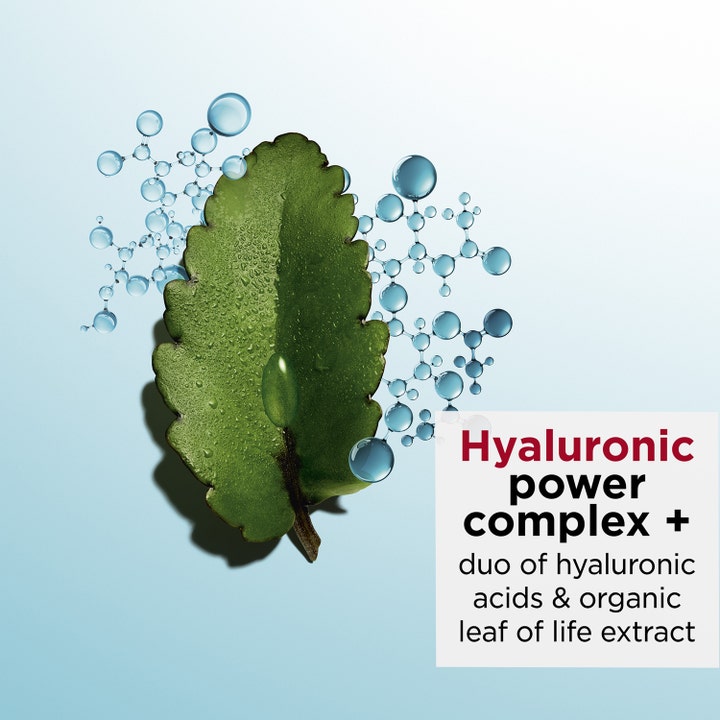 Clarins Hydra-Essentiel 30 ml bi-fas serum för torr hud ger plump hy med grönt blad och hyaluronsyramolekyler