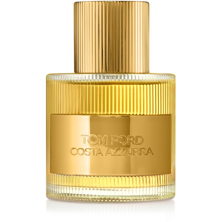 Tom Ford Costa Azzurra 50 ml tom ford eau de parfum träig Tom Ford parfym i en guldig räfflad glasflaska
