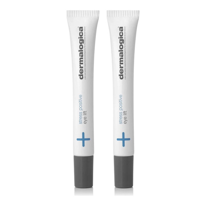 Dermalogica Stress Positive Eye Lift 25 ml svalkande ögonmask i vit tub som ger piggare blick och lyster.