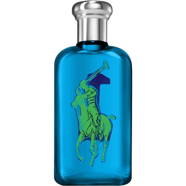 Ralph Lauren Big Pony 1 100 ml eau de toilette för män i en blå glasflaska med grön polospelare och silverkork