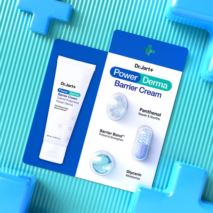 Dr.Jart+ Power Derma Barrier Cream 80 ml stärkande ansiktskräm i vit tub med panthenol, barrier bond och glycerin