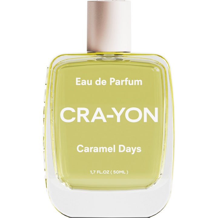 CRA-YON Caramel Days Eau De Parfum 50 ml parfym med gul vätska i en genomskinlig glasflaska med vitt lock