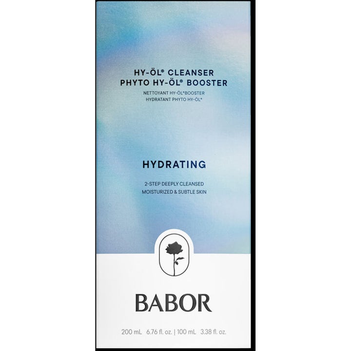 Babor Hy-Öl Cleanser & Phyto Hy-Öl Booster Hydrating Set återfuktande ansiktsrengöring i ljusblå förpackning