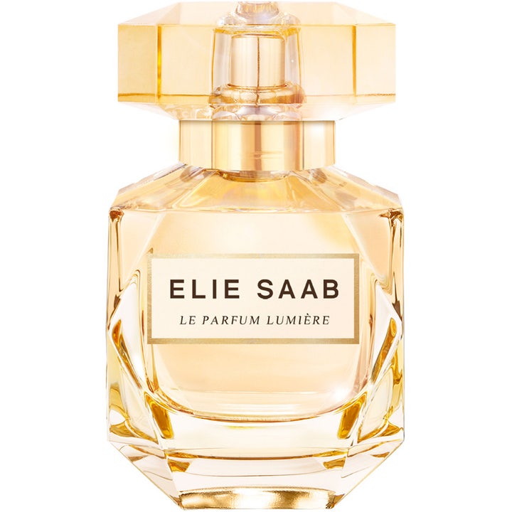 Elie Saab Le Parfum Lumière 30ml blommig eau de parfum i fasetterad glasflaska med guldgul vätska