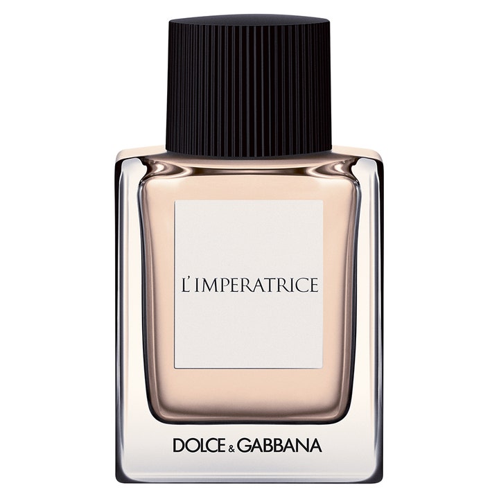 Dolce & Gabbana L'Imperatrice 50 ml l'imperatrice parfym i glasflaska med rosa vätska och räfflat svart lock
