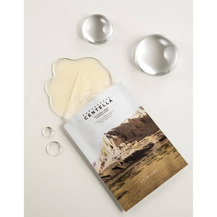 SKIN1004 Madagascar Centella Watergel Sheet Ampoule Mask 5 st fuktgivande koreansk sheet mask med klar gel-essens
