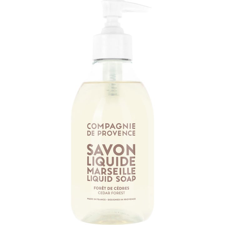 Compagnie de Provence Savon Liquide Marseille 500ml flytande tvål som rengör milt i genomskinlig pumpflaska