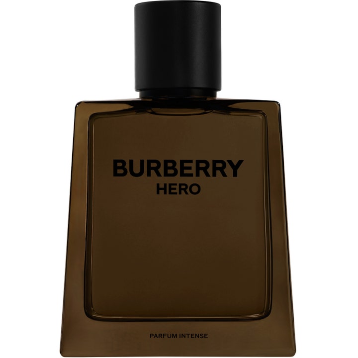 Burberry Hero Parfum Intense 100ml herrparfym i en mörkbrun glasflaska med svart kork