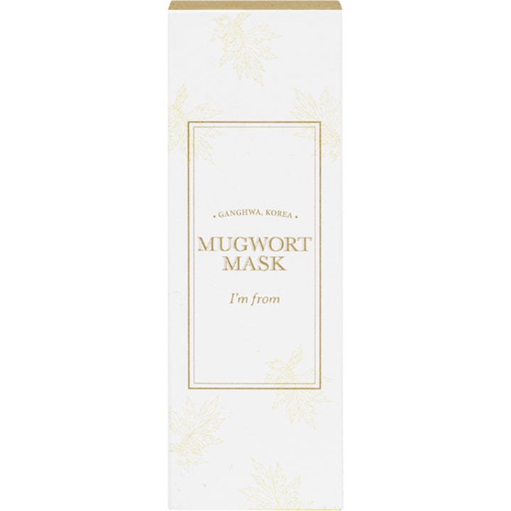 I'm From Mugwort Mask 30 ml anti-inflammatorisk mugwort mask i vit ytterförpackning med guldiga blad