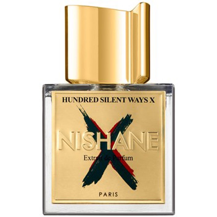 Nishane Hundred Silent Ways X Extrait de Parfum 100 ml exklusiv nicheparfym i glasflaska med guldlock och ett svart X