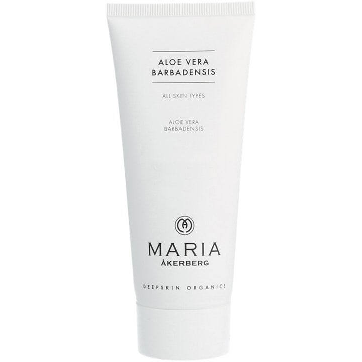 Maria Åkerberg Aloe Vera Barbadensis svalkande gel i en vit tub som ger fukt och lugnar huden