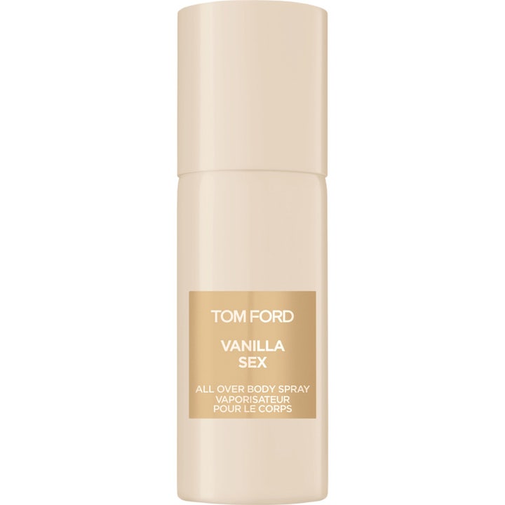 Tom Ford Vanilla Sex All Over Body Spray 150 ml väldoftande kroppsspray i krämvit flaska med guldig etikett