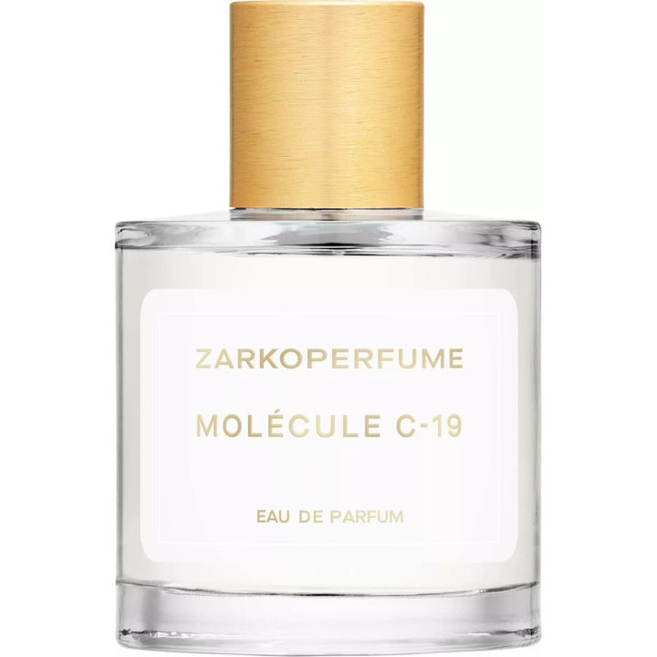 Zarkoperfume Molécule C-18 The Beach 100 ml Eau de Parfum i genomskinlig glasflaska med guldkork och vit etikett