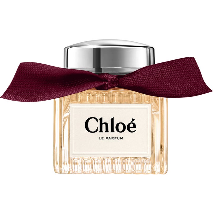 Chloé Chloé Le Parfum 30 ml damparfym i en räfflad glasflaska med silverfärgat lock och mörkröd rosett