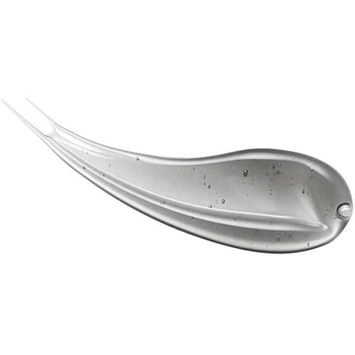 Origins Deep Clean & Hydrate 225 ml rengörande ansiktsvård med niacinamid i en genomskinlig grå geltextur.