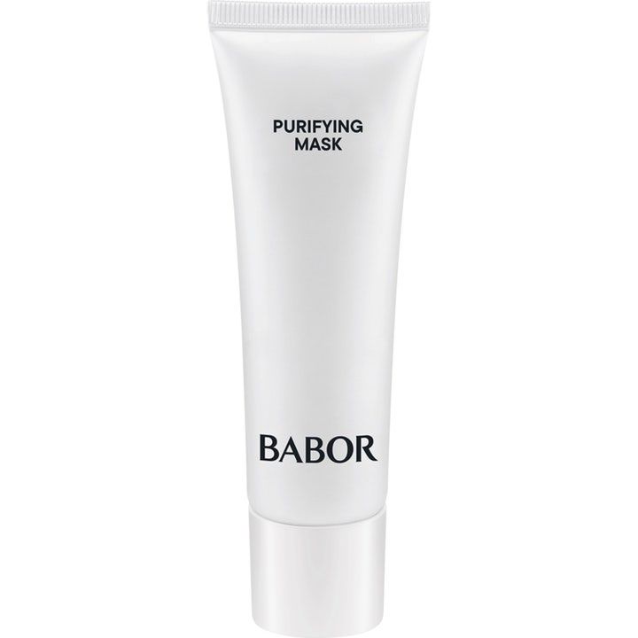 Babor Skinovage Purifying Mask djuprengörande ansiktsmask i vit tub som ger huden lyster och motverkar orenheter.