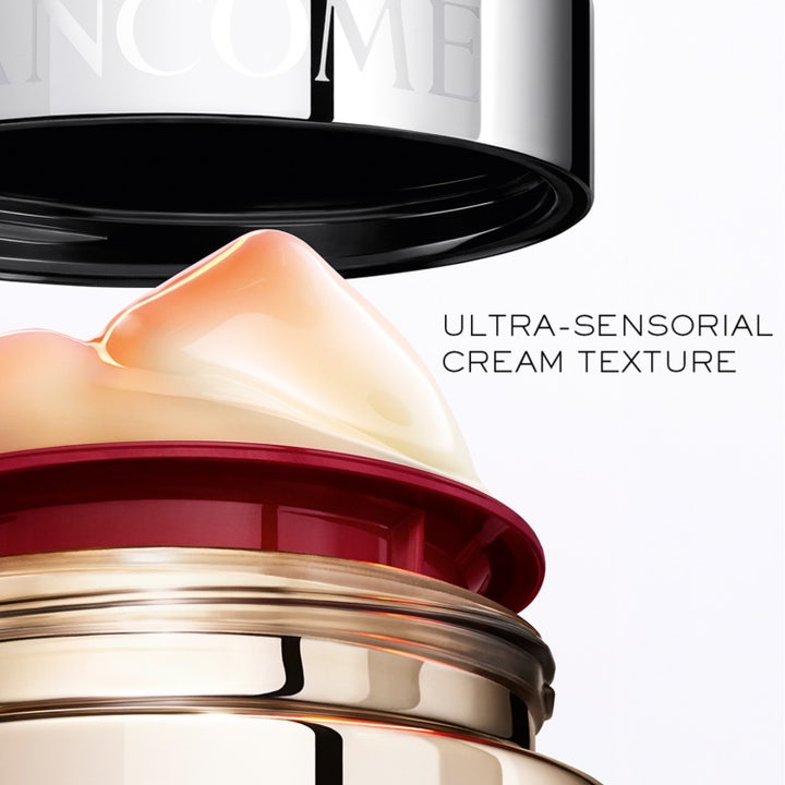 Lancôme Absolue Longevity MD Reset The Cream 50 ml ansiktskräm med rik ultra-sensorial textur i guld- och rödfärgad burk.
