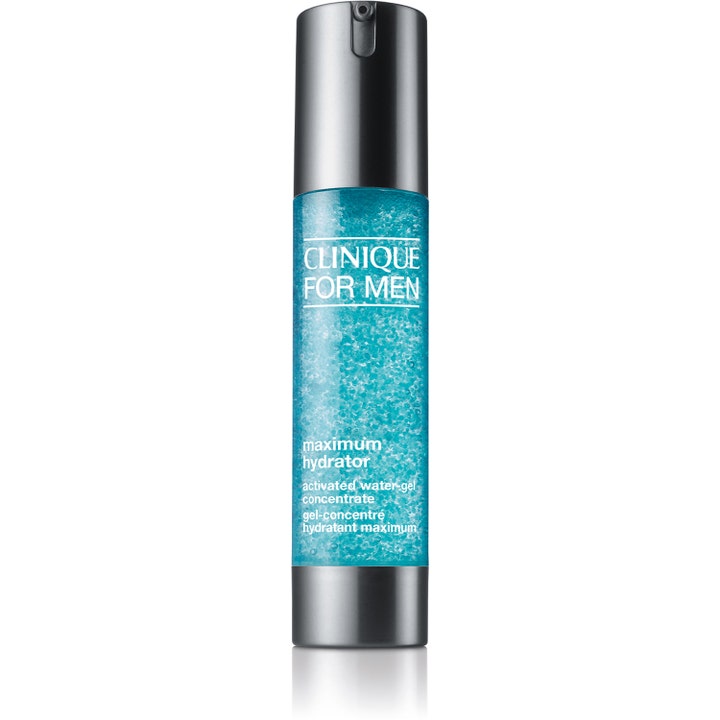 Clinique For Men Maximum Hydrator 48 ml clinique aktiverad vatten-gel i pumpflaska med blå bubblig gelkonsistens