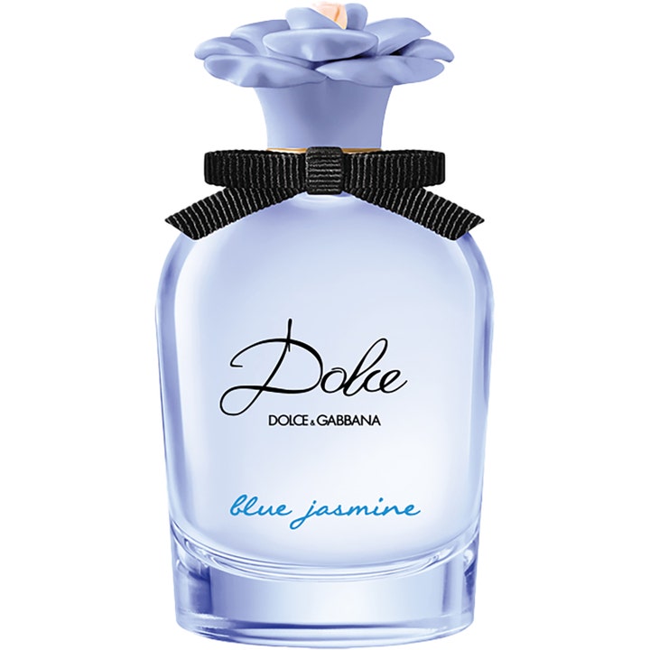 Dolce & Gabbana Dolce Blue Jasmine 30ml är en blommig parfym dam i ljusblå glasflaska med blomformad kork och svart rosett