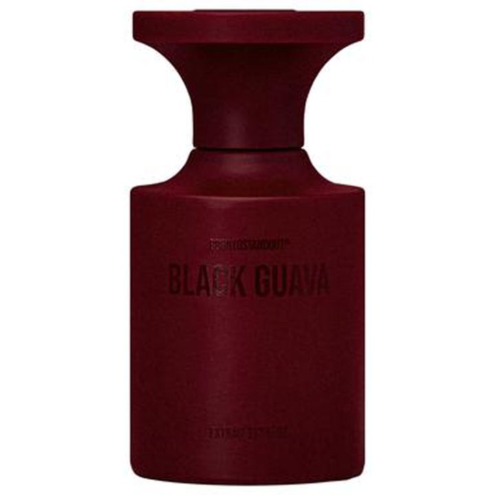 BornToStandOut Black Guava Extrait Extrême 50 ml parfym i en stilren matt vinröd flaska med brett lock