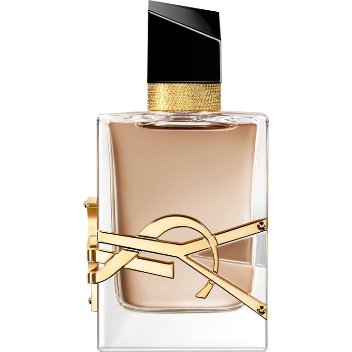 Yves Saint Laurent Libre Flowers & Flames 50 ml blommig parfym i glasflaska med guldig logotyp och svart lock