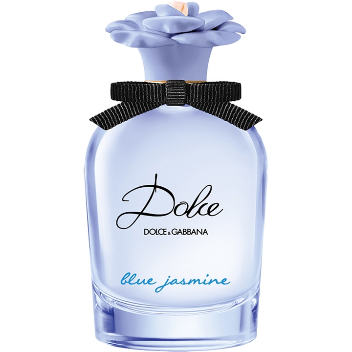 Dolce & Gabbana Dolce Blue Jasmine Eau de Parfum 50 ml blommig parfym i ljusblå flaska med blomkork och svart rosett
