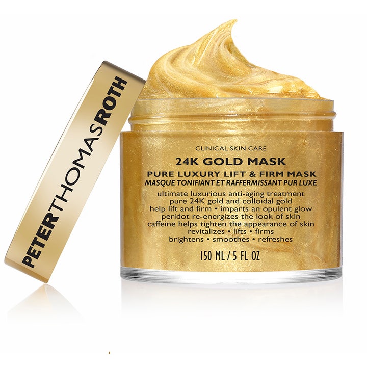 Peter Thomas Roth 24K Gold Mask 50 ml är en 24k guld ansiktsmask med lyftande effekt och skimrande guldtextur.