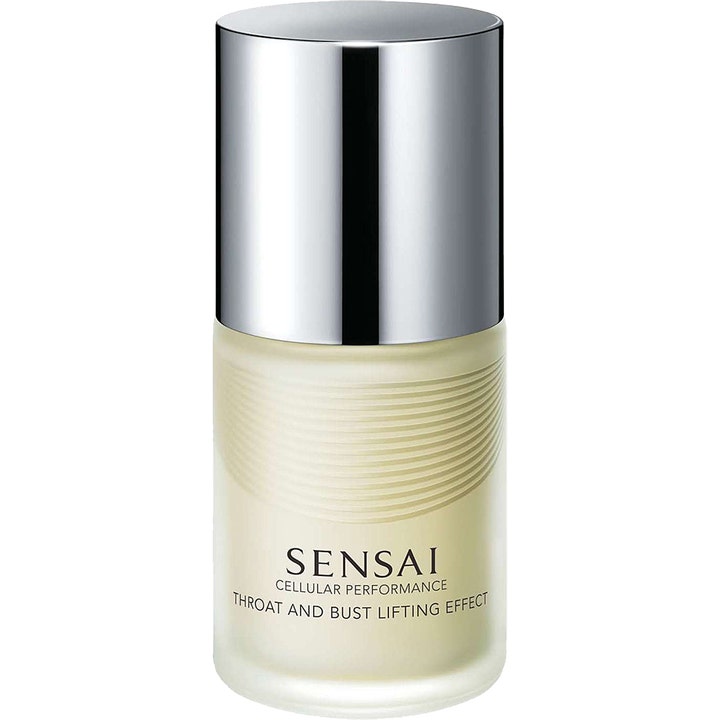 Sensai Cellular Performance Throat and Bust Lifting Effect 100 ml anti-aging halskräm i frostad glasflaska med silverlock