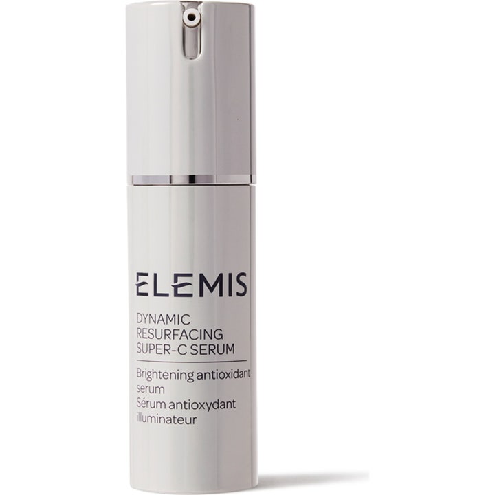 Elemis Dynamic Resurfacing Super-C Serum elemis vitamin c serum och anti-age serum för glöd i vit pumpflaska.