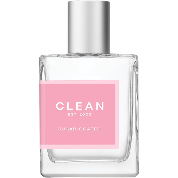 Clean Sugar-Coated Eau de Parfum 60 ml parfym med pistageparfym i glasflaska med rosa etikett och silverlock