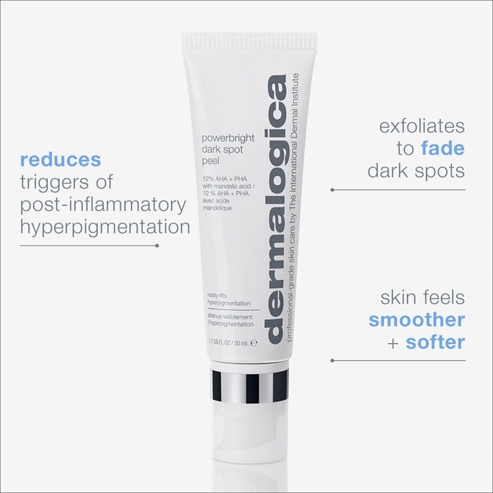 Dermalogica PowerBright Dark Spot Peel 50 ml peeling i vit tub som ger mjukare hud och reducerar mörka fläckar